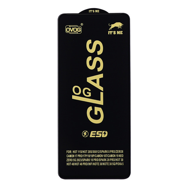 Захисне скло OG Glass для Infinix Hot 40 / Hot 30 / Hot 40 Pro / NOTE 13 /  HOT 11S / HOT 20S / TECNO CAMON 17 Pro/ 17P / 18P / SPARK 10 PRO / SPARK 20 PRO-0